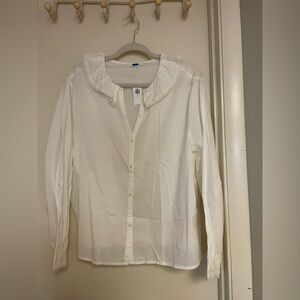 Old Navy Ruffle Collar Blouse
